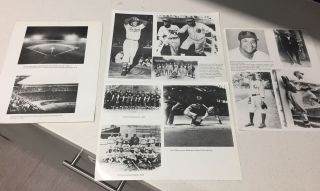 4 Various Negro League Baseball Team Black Players Pictures.  8x10 Paige,  Bell