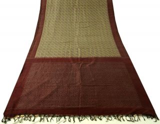 Vintage Indian Saree 100 Pure Silk Hand Woven Ikat Patola Sari Fabric