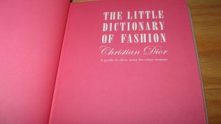 THE LITTLE DICTIONARY OF FASHION,  VINTATGE LIKE BY DIOR 2