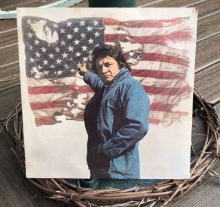 Vintage Johnny Cash Ragged Old Flag 12 " Vinyl Record Lp Columbia (1974) Kc 32917