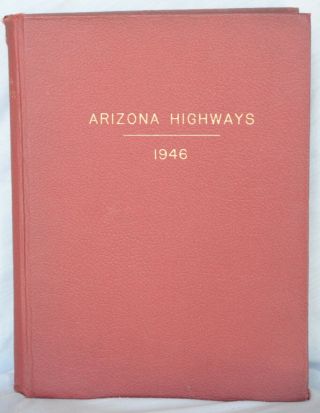 Vintage Arizona Highways Magazines 1946 Hardcover Bound Volumes