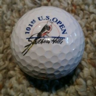 2001 101st Us Open Golf Ball Southern Hills Retief Goosen Collectible
