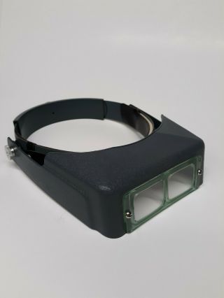Vintage Donegan Opti - Visor Tilting Head Band Magnifier 2 Lens Made Inusa (3 - 3 - 4
