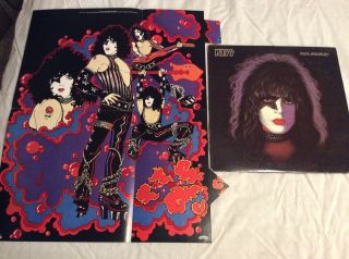 Rare Vintage Kiss,  Paul Stanley 1978,  Vinyl Lp Record With (1 Of 4 Muriel)