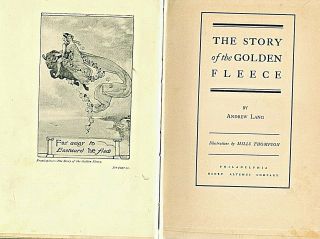 1903 ANDREW LANG THE STORY OF THE GOLDEN FLEECE ALTEMUS AMERICAN 1ST.  EDITION 2