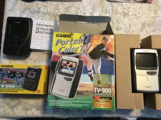 Casio Tv 600 & Color 900 Lcd Television Portable Vintage Electronic Collector
