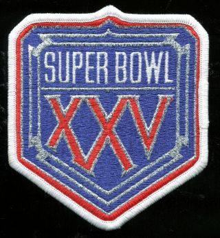 Willabee & Ward Bowl Xxv 25 Patch York Giants Vs Bills Patch Only