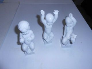 Vintage 3 Bing & Grondahl B&g Denmark Baby Boy Porcelain Figurine 2229 2230 2232