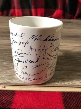 Vintage 1986 NFL CHICAGO BEARS BOWL XX Autographs Collectors Coffee Mug 2