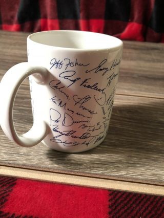 Vintage 1986 NFL CHICAGO BEARS BOWL XX Autographs Collectors Coffee Mug 3