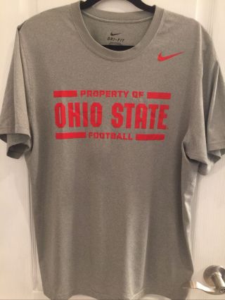 Ohio State Nike Dri - Fit T - Shirt Large Mens