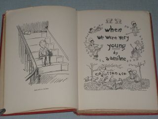 1925 Book When We Were Very Young By A.  A.  Milne 66th Printing