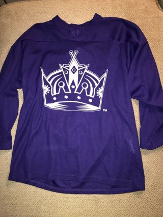 Boys Los Angeles Kings Hockey Jersey Purple Ccm Large Xl