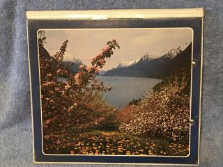 Vintage 80 ' s Mead Trapper Keeper Notebook Binder 29096 Lake Mountains/Trees 2