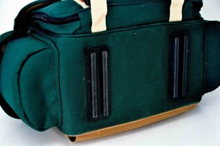 Vintage CANON Camera Bag Organizer Green Many Pockets DSLR Carrying Case EUC 3