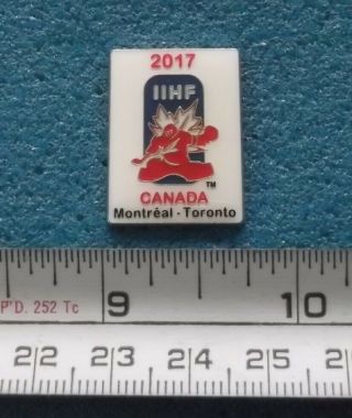 2017 Iihf World Junior Ice Hockey Championship Montreal Toronto Canada Pin Q267