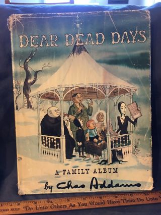 Charles Addams Hardcover Dj ‘dear Dead Days A Family Album’ First Edition