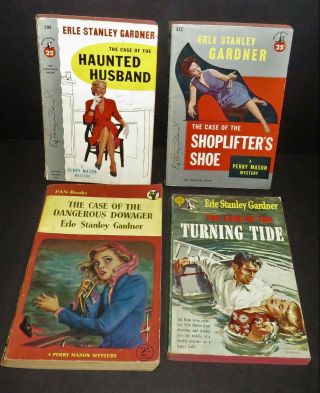 4 Erle Stanley Gardner Perry Mason Mystery Paperback The Case Of Books