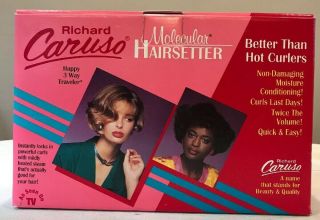 Vintage Richard Caruso Molecular Hairsetter Steam Curlers Facial Happy 3 Way