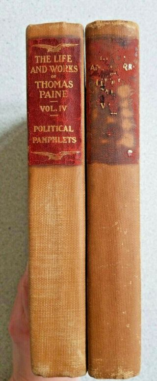1925 The Life And Of Thomas Paine Patriots Edition Vols Iv & V 1st Ed Book