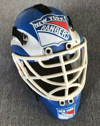 York Rangers Riddell Mini Nhl Hockey Goalie Mask Helmet