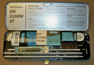 Vintage Wards Western Field Shotgun Cleaning Kit / 410 & 12 - 16 Gauge / 60 - 1870