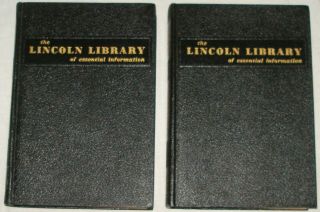 Vintage Books The Lincoln Library Of Essential Information