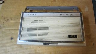Vintage Sharp Fm/am Phonograph Portable Model Txg - 700 11 Transistor