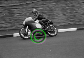 Racing 35mm Negative F1 Fred Stevens - Honda 250 Cc 1961 Isle Of Man Tt