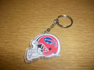 Vintage Plastic Keychain Nfl Buffalo Bills Football Helmet Logo