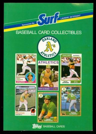 1988 Topps Baseball Book Oakland A 