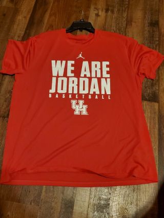 Men’s University Of Houston Cougars Nike Dri - Fit T - Shirt " We Are Jordan " 2xl
