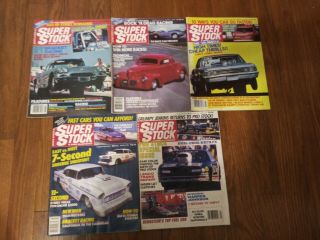 5 Vintage Stock & Drag Racing Lllustrated Magazines