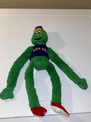 16 " Plush Mlb Boston Red Sox Wally The Big Green Monster Doll,