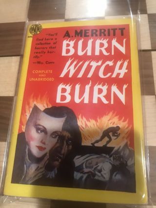 A Merritt Burn Witch Burn Near Fine 1951 Avon 392