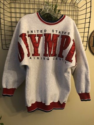 Vtg United States Olympic Training Center Sweatshirt By Legends Athletic Size L
