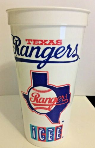 Vintage Texas Rangers Icee Plastic Cup