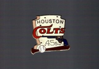 Vintage Houston Colts Logo,  Mlb Baseball Pin