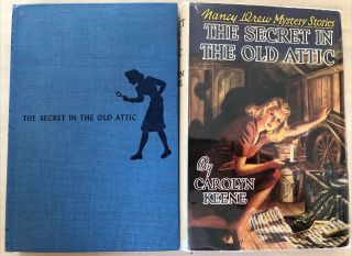 Nancy Drew Old Attic Vintage Solid Blue Bsep Hc / Ws Dj