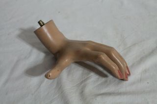 Vintage Mannequin Female Left Hand With Outward Thumb