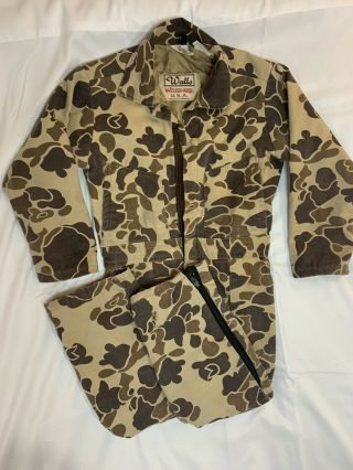 Vtg Walls Blizzard - Pruf Coveralls Camo Youth Size 8 Jumpsuit Camouflage