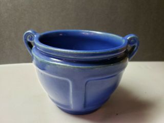 Vintage Roseville Art Pottery Cobalt Blue Planter Vase
