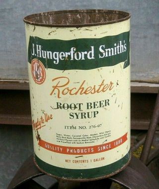 Vintage Rochester Root Beer Syrup By J.  Hungerford Smith 