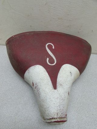 Vintage Schwinn Messenger Red And White Saddle Springs