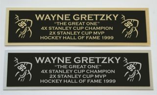 Wayne Gretzky Nameplate For Signed Autographed Hockey Jersey Photo Puck Or Item