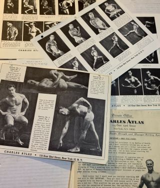 1950s Charles Atlas Course: Mixed Lessons Photo Examples