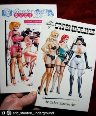 Eric Stanton,  2 Books: The Return Of Gwendoline,  Sweeter Gwen,  Special Editions