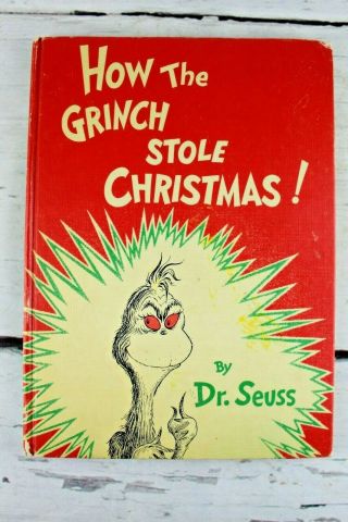 1957 How The Grinch Stole Christmas Dr.  Seuss Hardcover First Edition No Dj