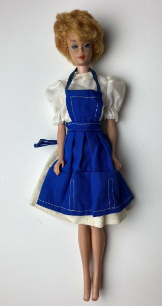 Vintage 1962 Mattel Midge Barbie Doll Reddish Blonde Hair Bubble Cut
