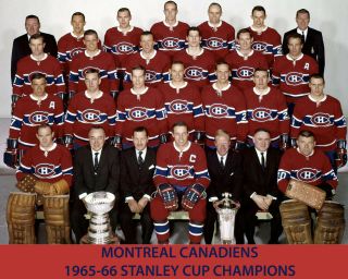 Montreal Canadiens 1965 - 66 Championship Team Photo